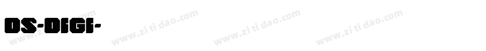 DS-DIGI字体转换