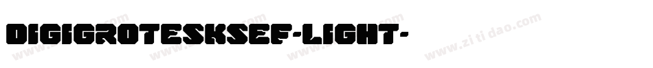 DigiGroteskSEF-Light字体转换