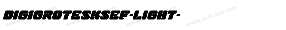 DigiGroteskSEF-Light字体转换