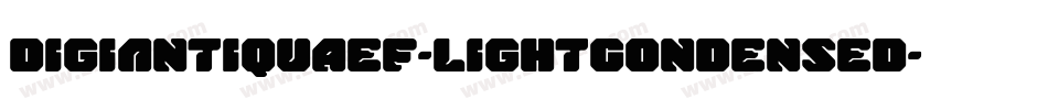 DigiAntiquaEF-LightCondensed字体转换
