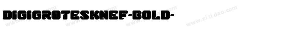 DigiGroteskNEF-Bold字体转换
