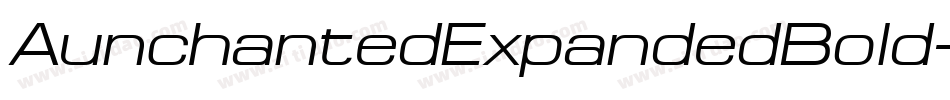 AunchantedExpandedBold-7rrK字体转换