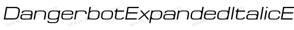 DangerbotExpandedItalicExpandedItalic-edMp字体转换