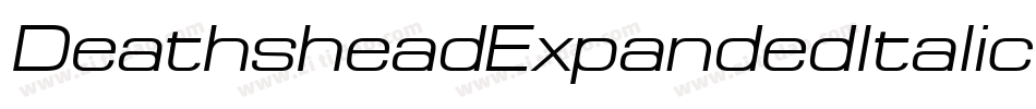DeathsheadExpandedItalic-1GGa2字体转换