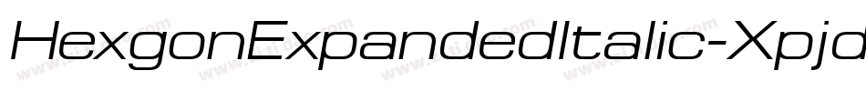 HexgonExpandedItalic-Xpjd字体转换