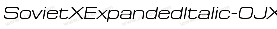 SovietXExpandedItalic-0JXR字体转换