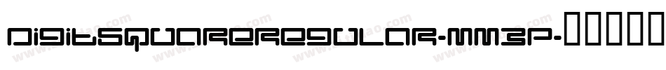 DigitSquareRegular-mm3P字体转换