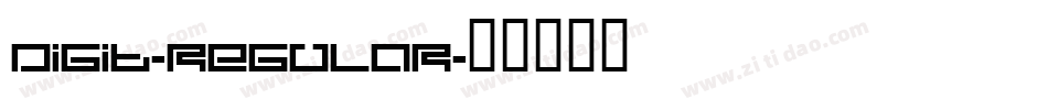 Digit-Regular字体转换
