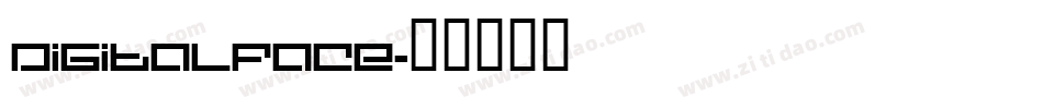 Digitalface字体转换
