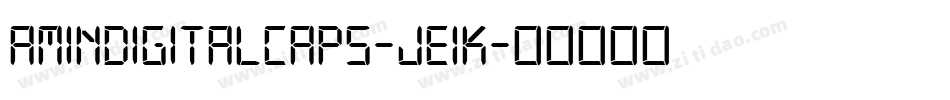 AminDigitalCaps-Je1K字体转换