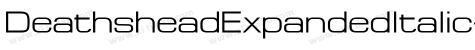 DeathsheadExpandedItalic-1GGa2字体转换