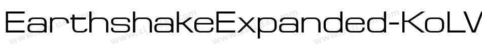 EarthshakeExpanded-KoLW字体转换