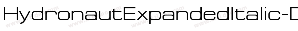 HydronautExpandedItalic-DOOrR字体转换