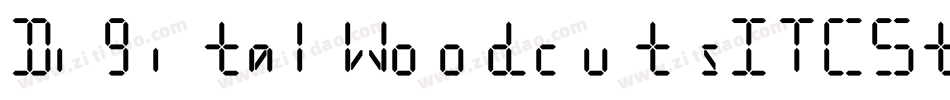 DigitalWoodcutsITCStd-Black字体转换