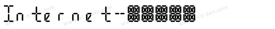 Internet字体转换