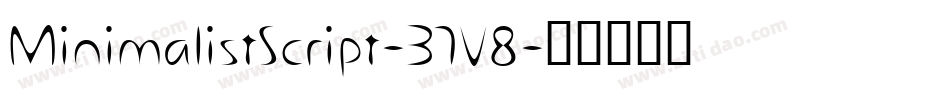 MinimalistScript-37V8字体转换