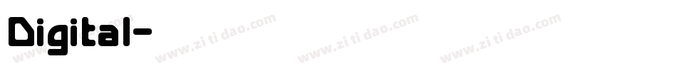 Digital字体转换