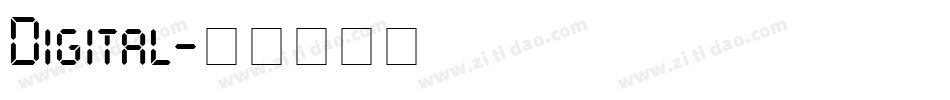Digital字体转换
