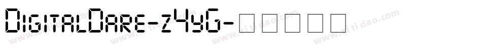 DigitalDare-z4yG字体转换