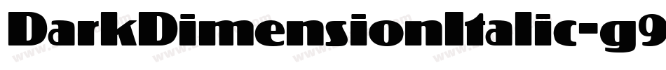 DarkDimensionItalic-g99E字体转换
