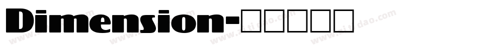 Dimension字体转换