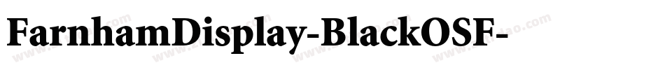 FarnhamDisplay-BlackOSF字体转换