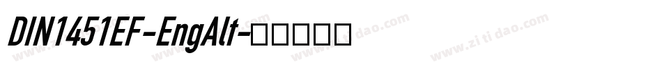 DIN1451EF-EngAlt字体转换