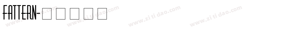 Fattern字体转换