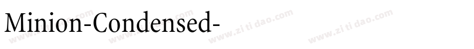 Minion-Condensed字体转换