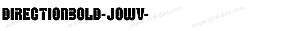 DirectionBold-j0wv字体转换