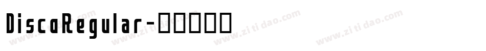 DiscoRegular字体转换