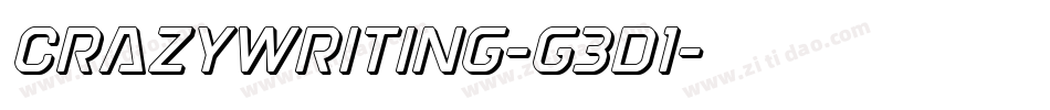 CrazyWriting-g3d1字体转换