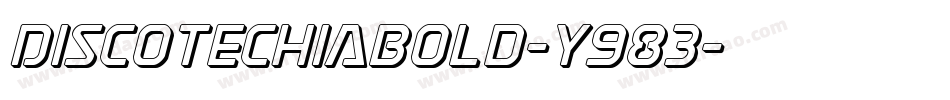 DiscotechiaBold-y983字体转换