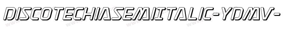 DiscotechiaSemiItalic-YDmv字体转换