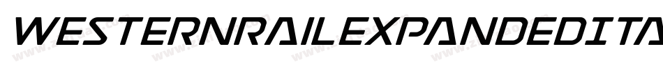 WesternRailExpandedItalic-w1Bo8字体转换