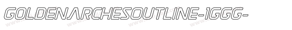 GoldenArchesOutline-1Ggg字体转换