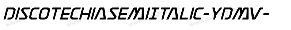 DiscotechiaSemiItalic-YDmv字体转换