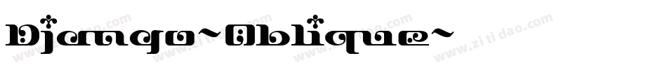 Django-Oblique字体转换