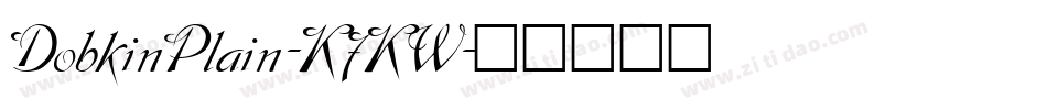 DobkinPlain-K7KW字体转换
