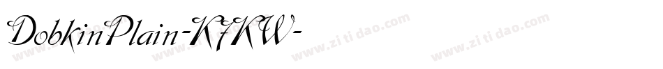 DobkinPlain-K7KW字体转换