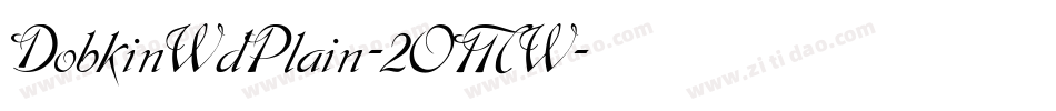 DobkinWdPlain-2OMW字体转换