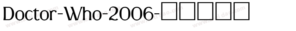 Doctor-Who-2006字体转换