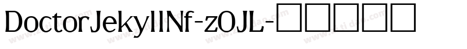DoctorJekyllNf-z0JL字体转换