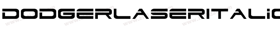DodgerLaserItalic-3pA3字体转换