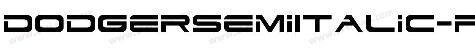 DodgerSemiItalic-pXE1字体转换