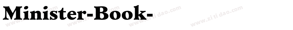 Minister-Book字体转换
