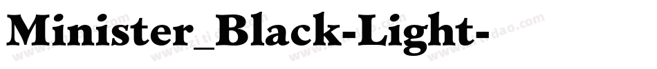 Minister_Black-Light字体转换