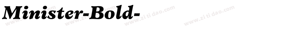 Minister-Bold字体转换
