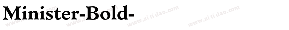 Minister-Bold字体转换
