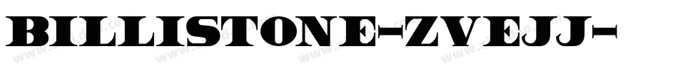 Billistone-ZVEJJ字体转换